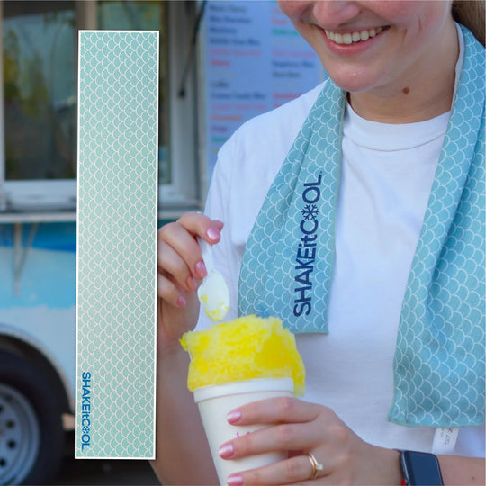 Original Cooling Towel - Green Scales (32 x 6) banner