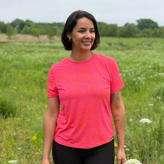 SIC Women's Cooling T-Shirt - Coral Drift banner