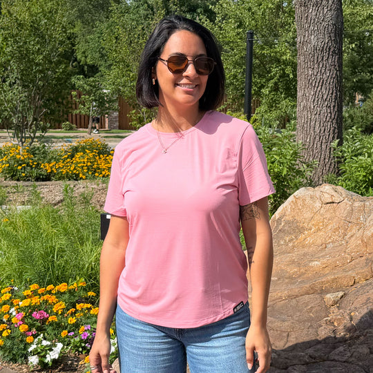 SIC Women's Cooling T-Shirt - Pink banner