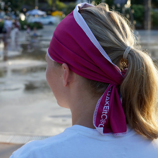 Original Cooling Towel - Printed Berry  (32 x 6) banner